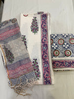 Load image into Gallery viewer, Handcrafted Jaipuri block print cotton suit