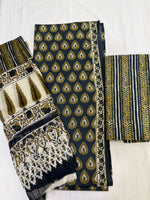 Load image into Gallery viewer, Jaipuri Cotton Suit with Chiffon Dupatta