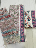 Load image into Gallery viewer, Handcrafted Jaipuri block print cotton suit