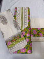 Load image into Gallery viewer, Pure cotton elegance with a vibrant floral touch