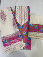 Load image into Gallery viewer, Pure cotton elegance with a vibrant floral touch