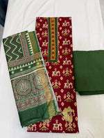 Load image into Gallery viewer, Pure cotton traditional motifs print suit piece