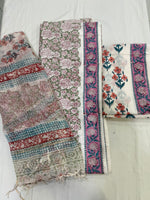 Load image into Gallery viewer, Handcrafted Jaipuri block print cotton suit