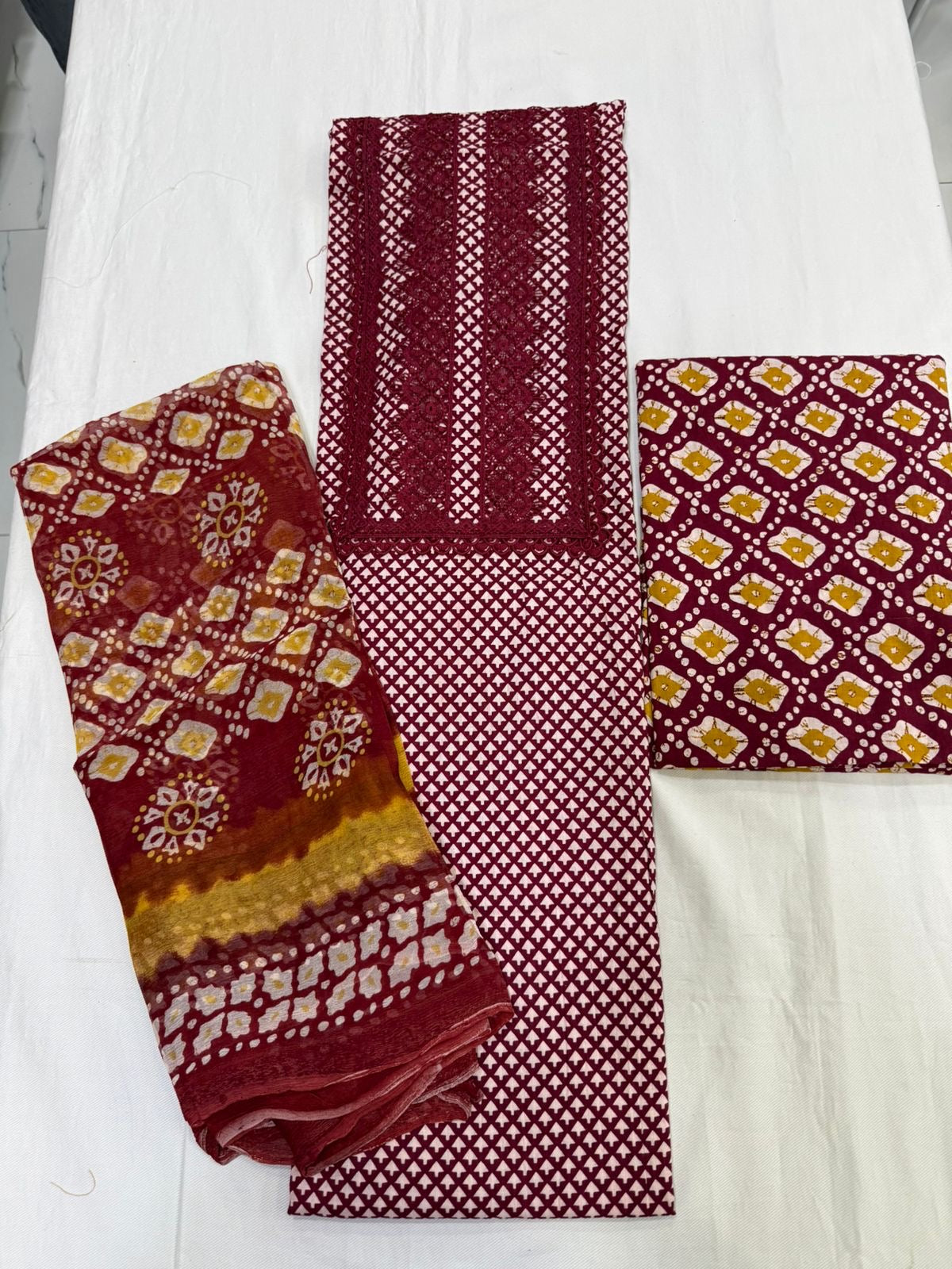 Elegant pure cotton suit set