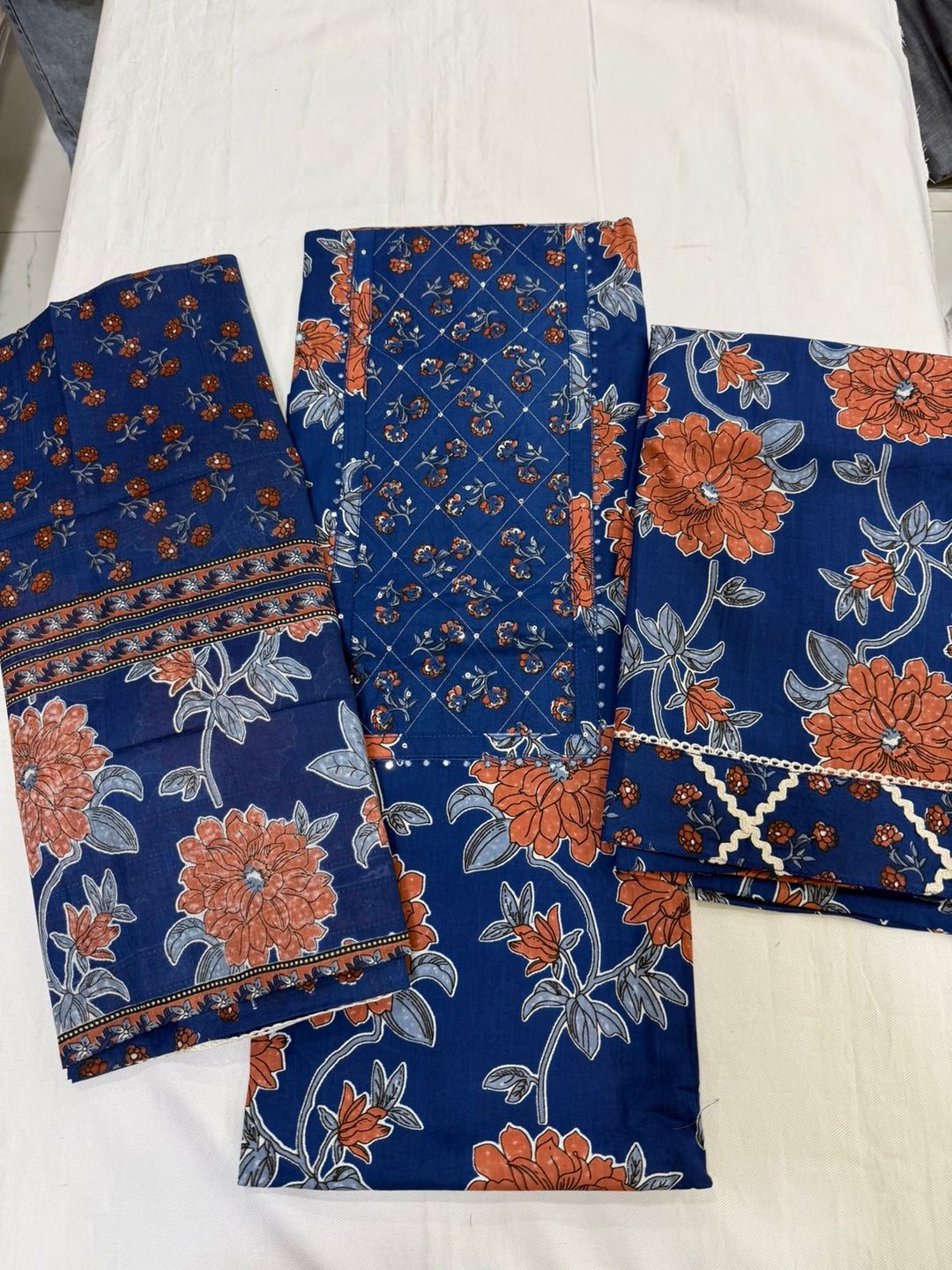 Graceful unstitched dress material