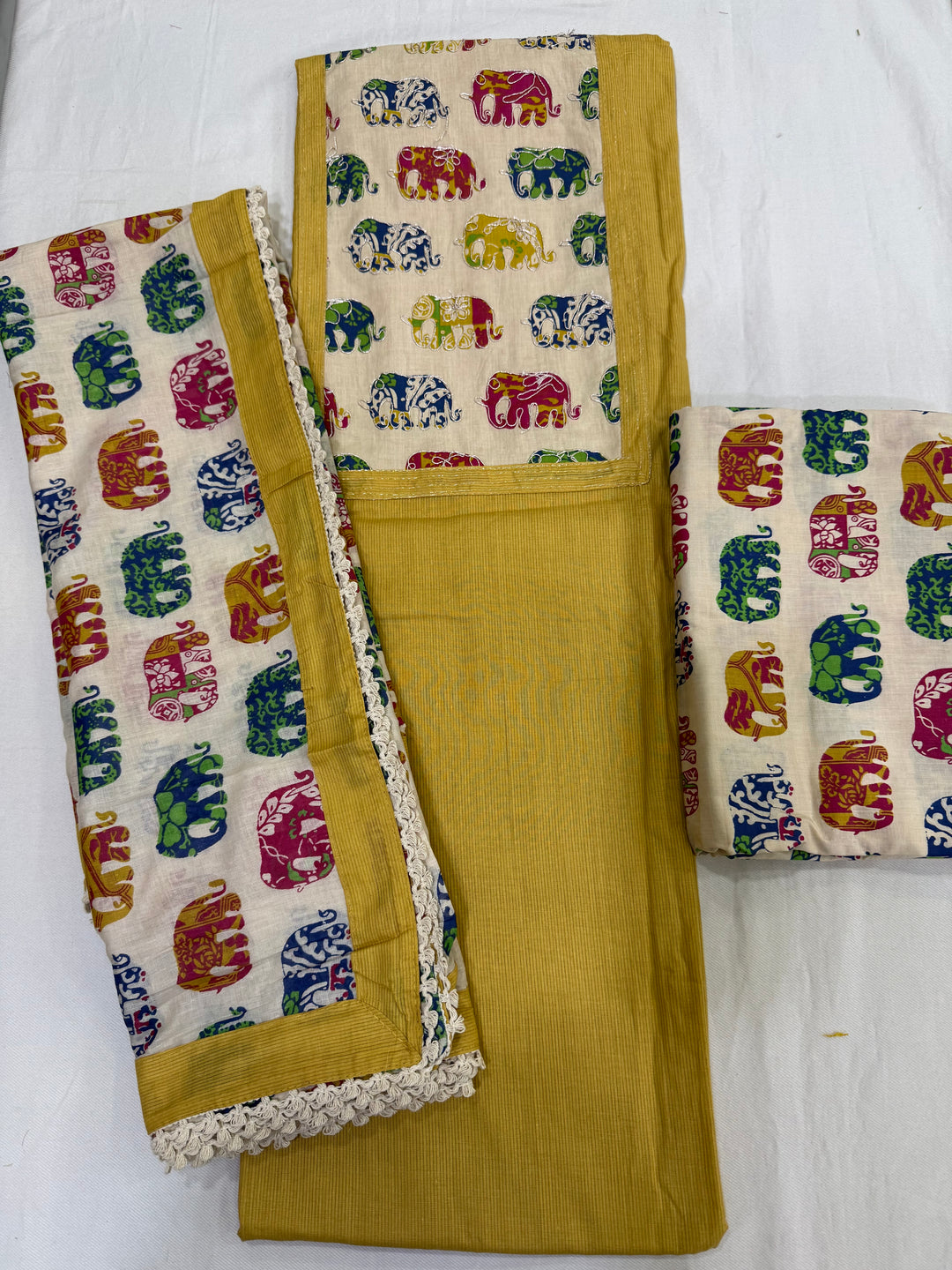 Pure cotton with elephant figure