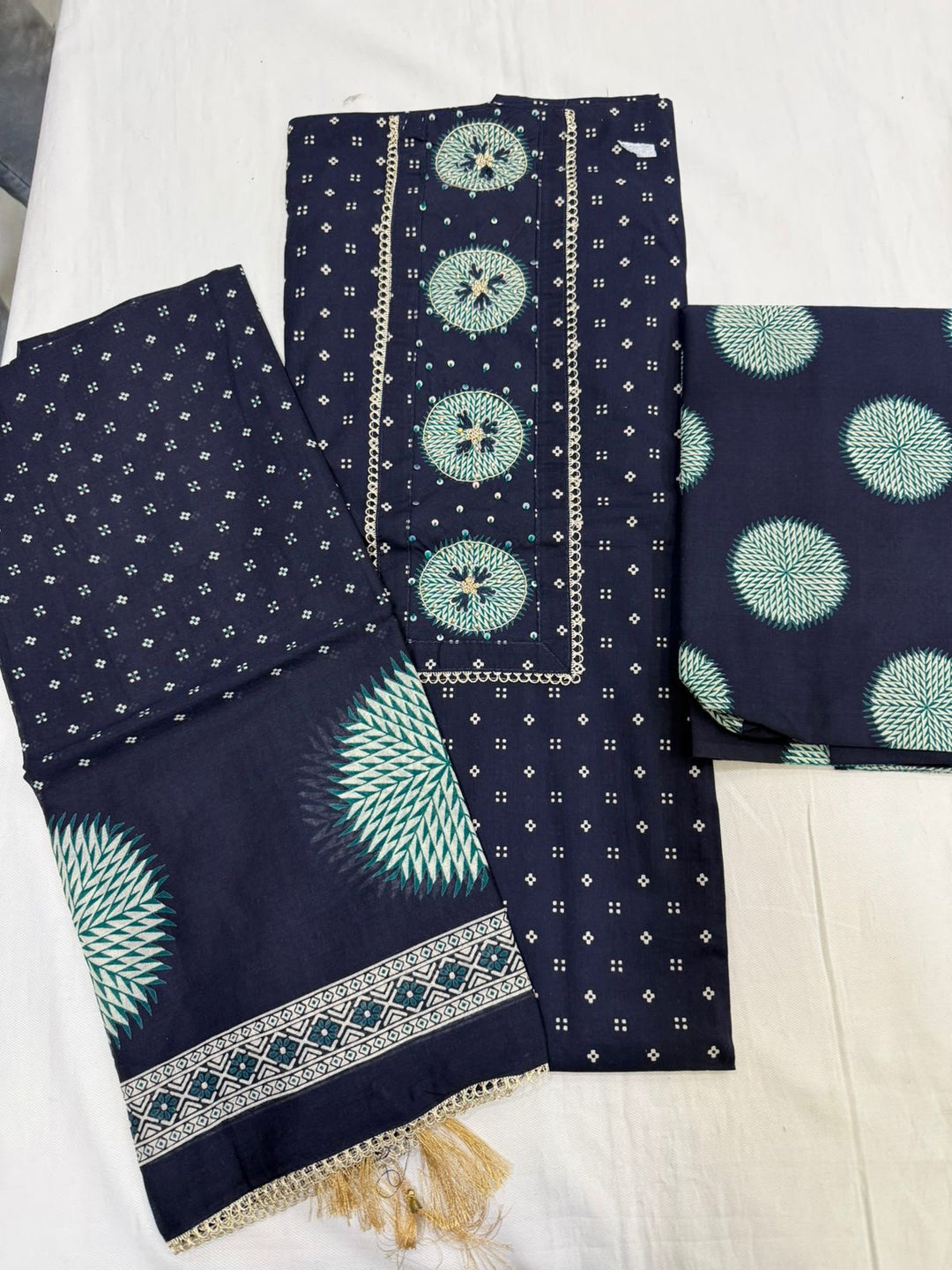 Graceful unstitched dress material