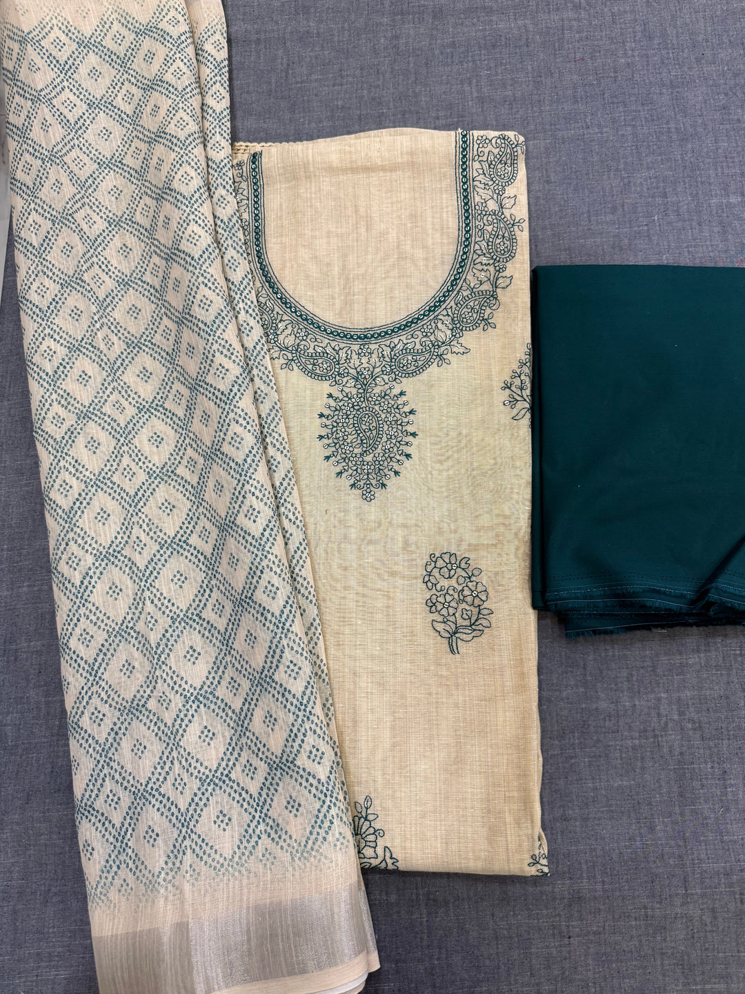 Jamdani embroidered