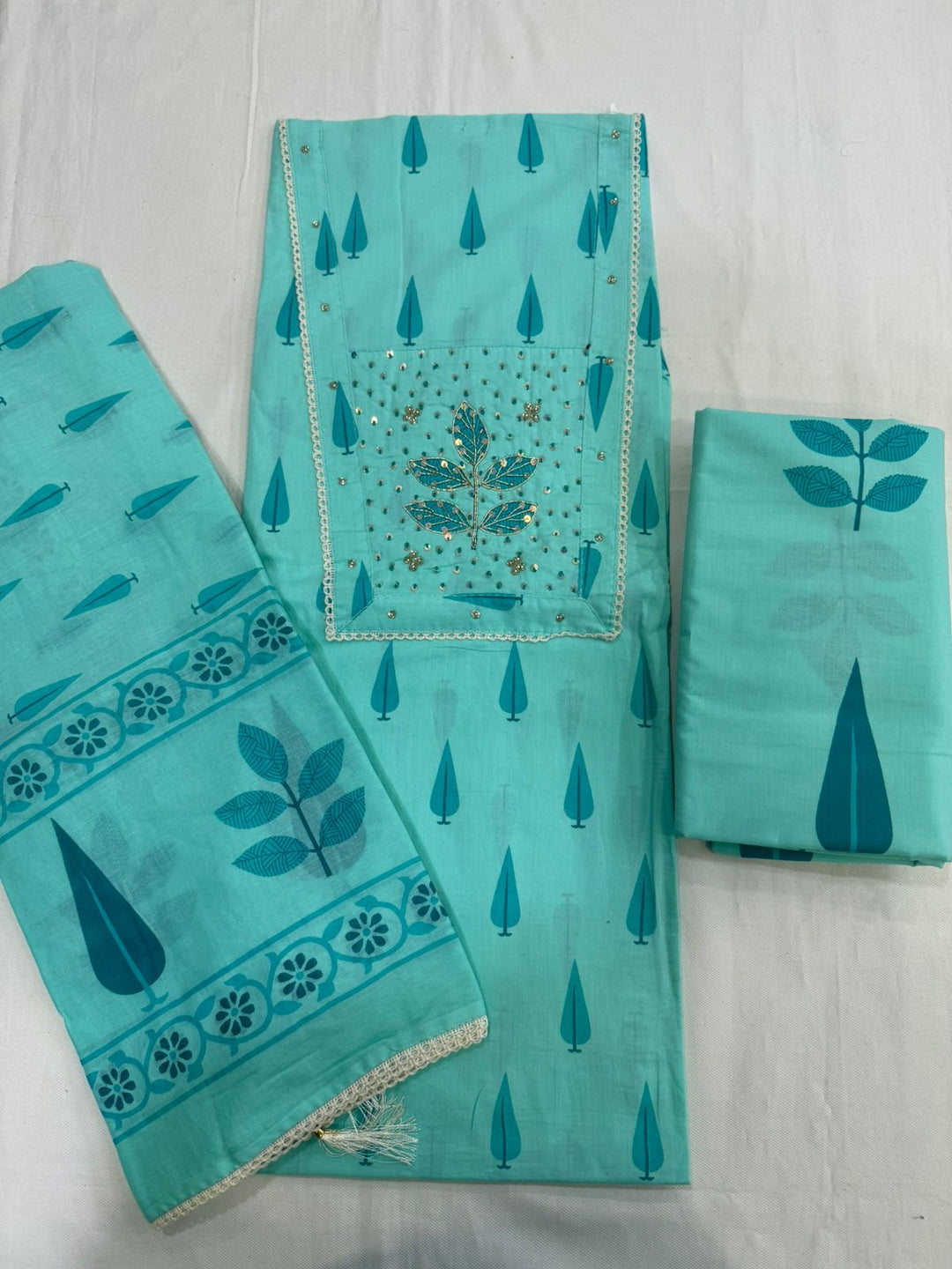 Graceful unstitched dress material