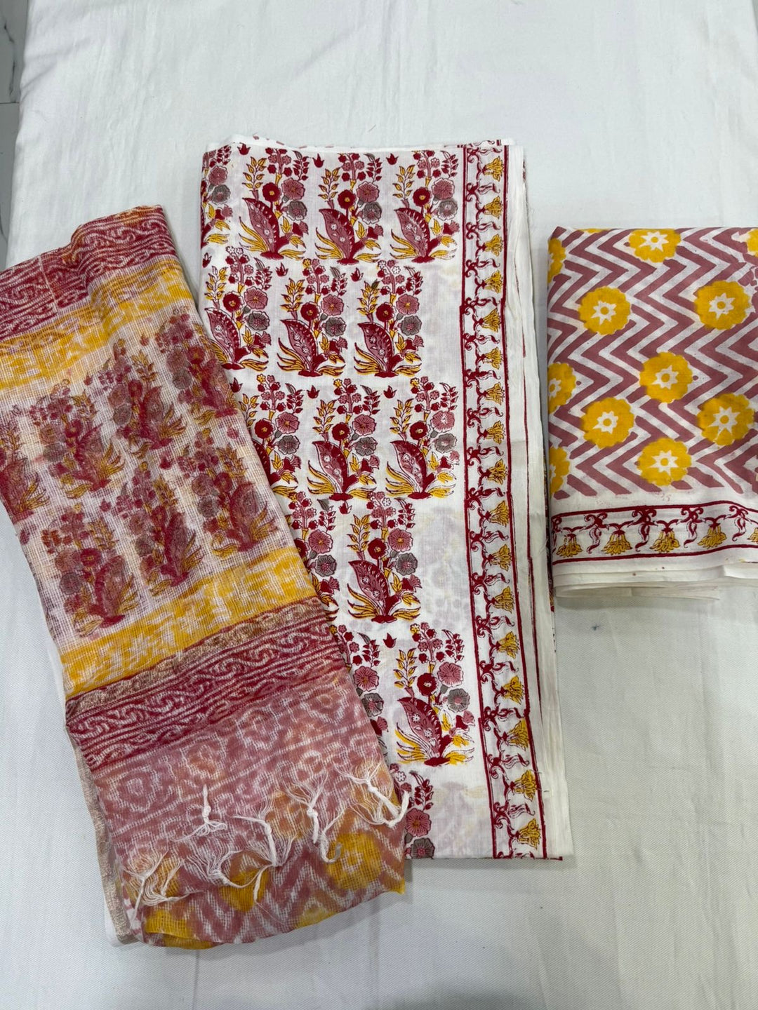 Handcrafted Jaipuri block print cotton suit