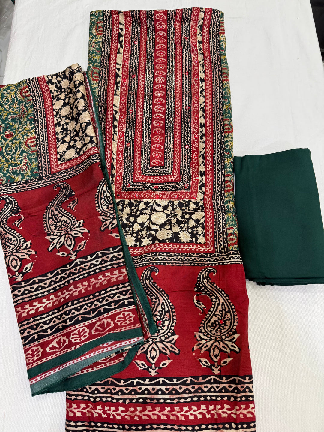 Pure muslin ajrak prints