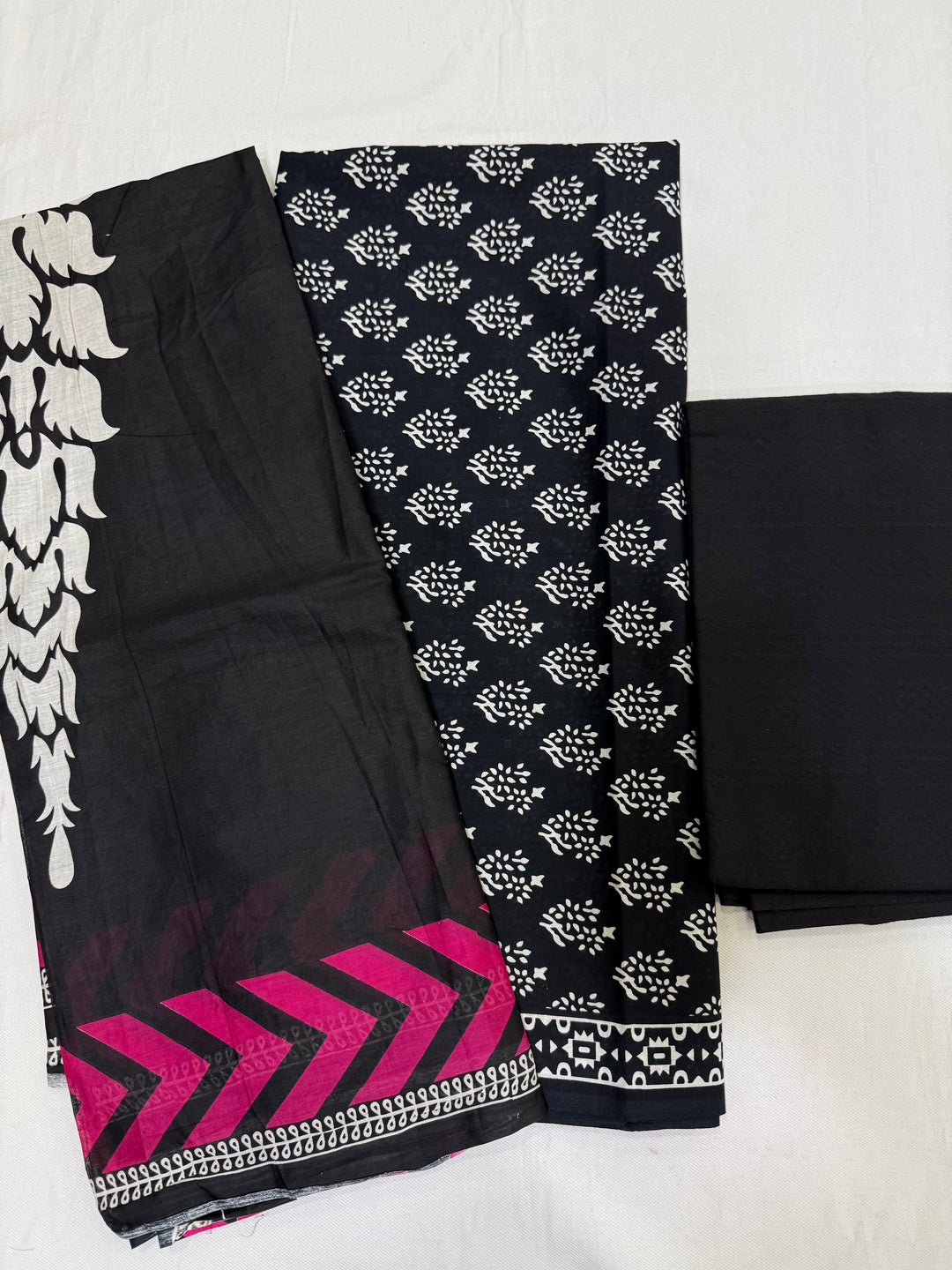 Pure cotton with designer dupatta