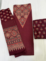 Load image into Gallery viewer, Pure Cotton Ajrak Suit in rich natural dyes
