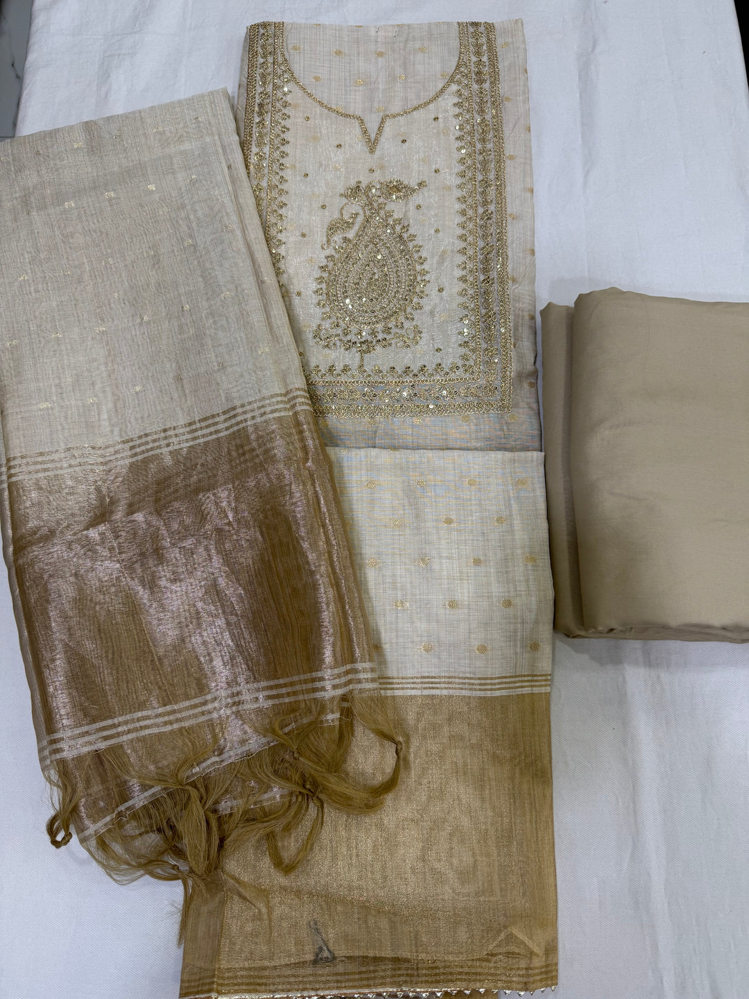 Jamdani embroidered