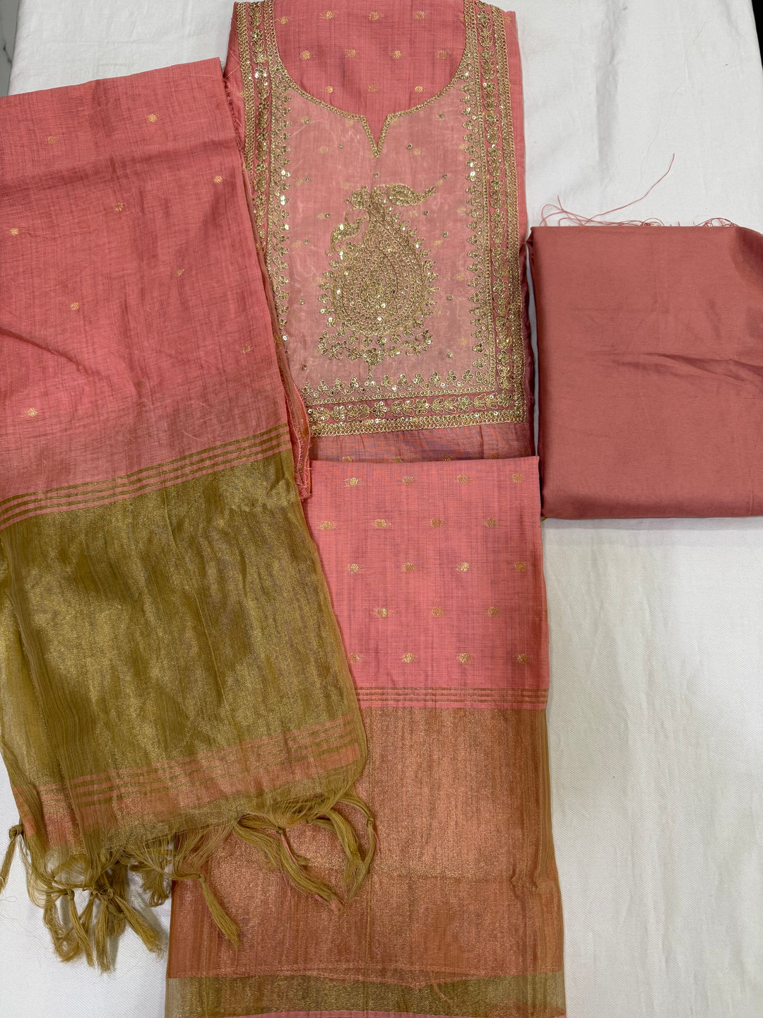Jamdani embroidered