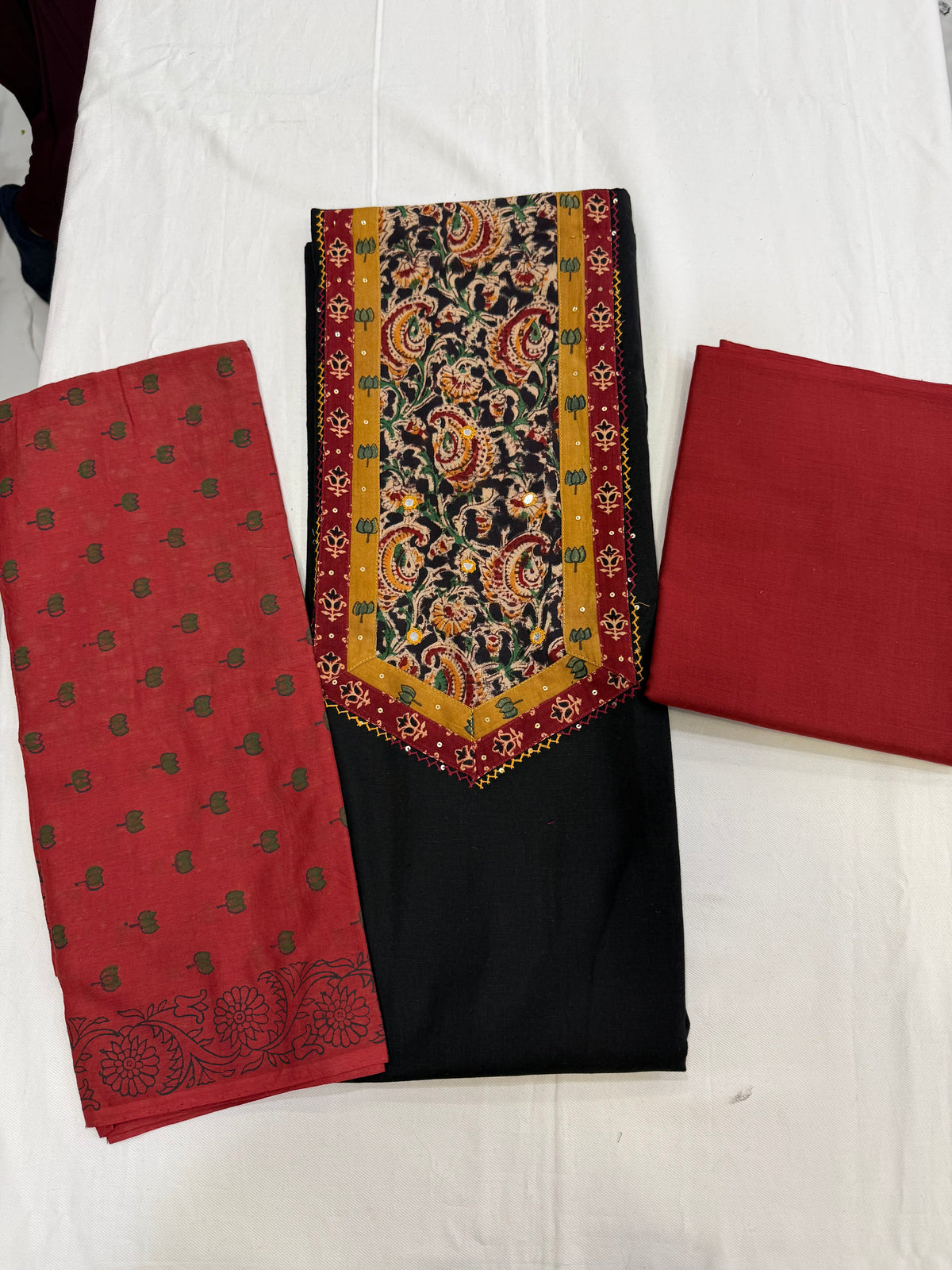 Handloom cotton ajrak patch