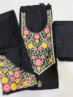 Load image into Gallery viewer, Roman silk kashmiri embroidered with organza dupatta
