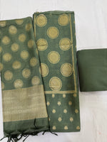 Load image into Gallery viewer, Premium mul chanderi banarasi weaving set

