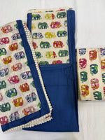Load image into Gallery viewer, Pure cotton with elephant figure
