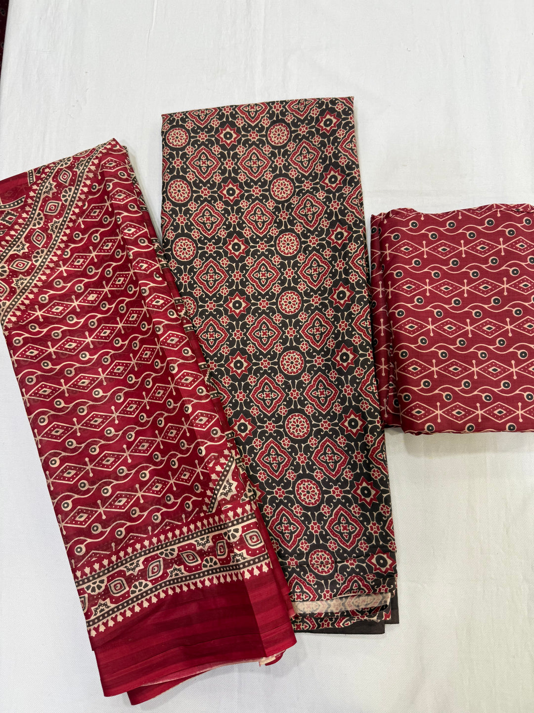 Pure Cotton Ajrak Suit