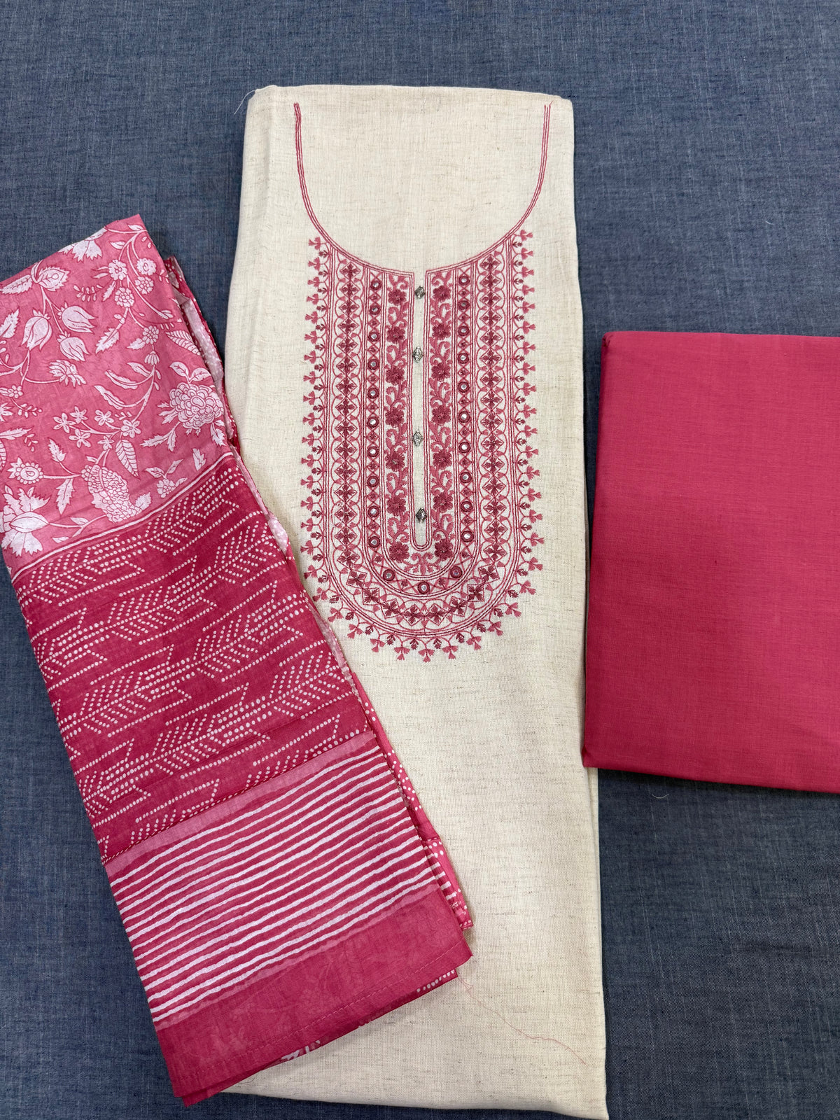 Premium khadi cotton suit