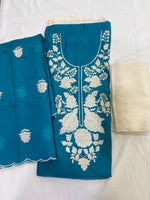 Load image into Gallery viewer, Muslin Embroidered Suit
