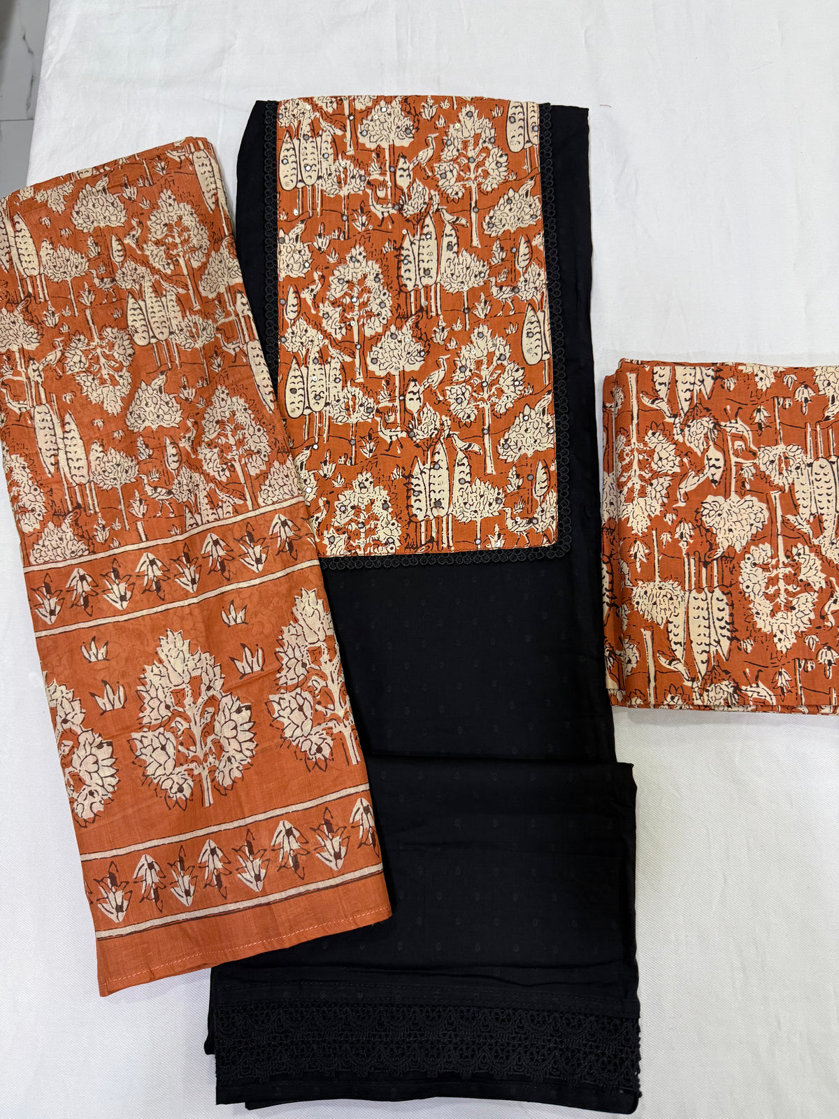 Pure cotton patchwork suit
