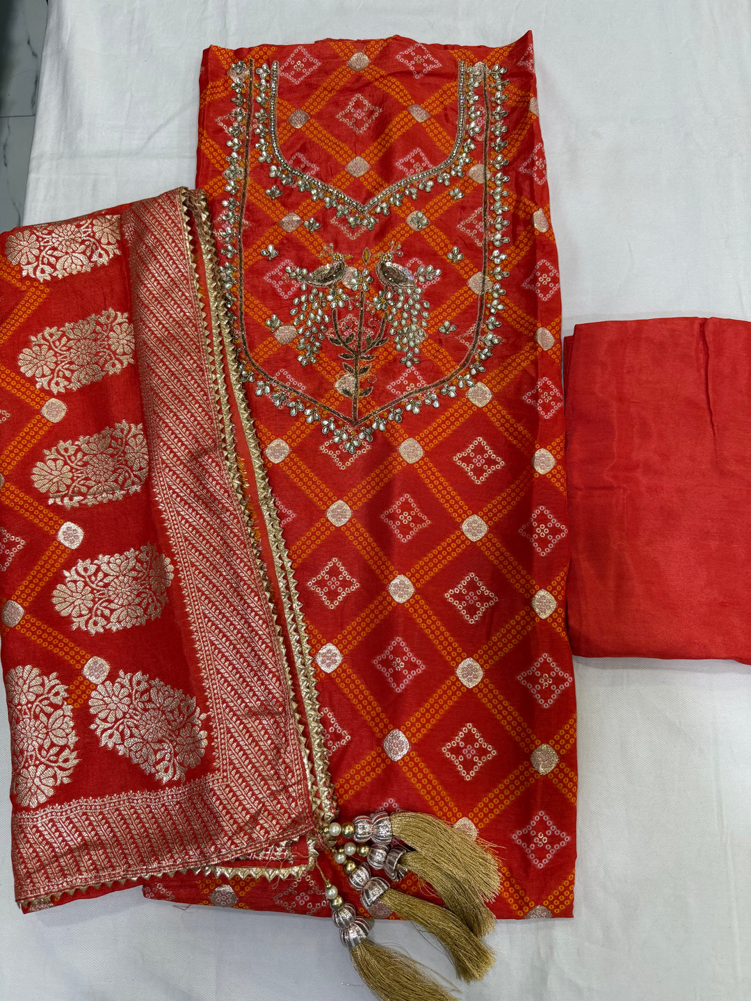 Banarasi Dola Silk with Handwork