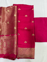 Load image into Gallery viewer, Premium modal satin with tissue dupatta banarsi pallu
