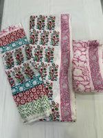 Load image into Gallery viewer, Premium Jaipuri Cotton Unstitched Suit Set
