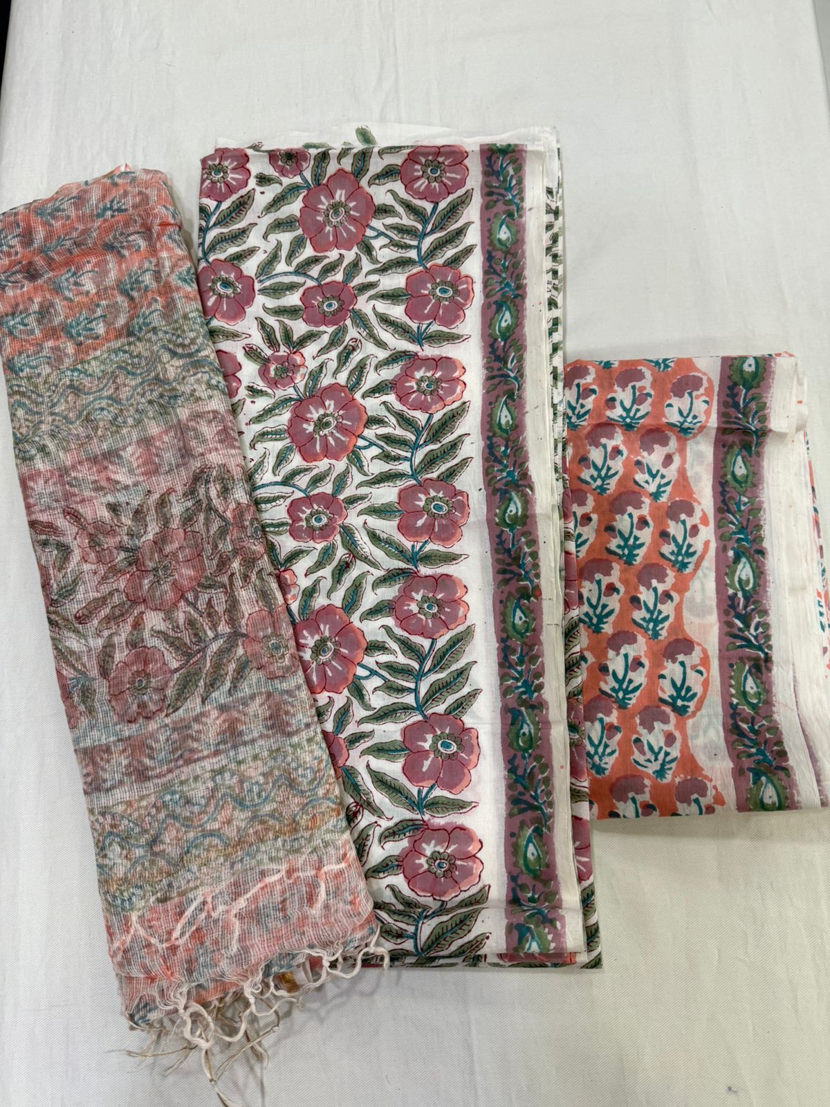Handcrafted jaipuri block print cotton suit