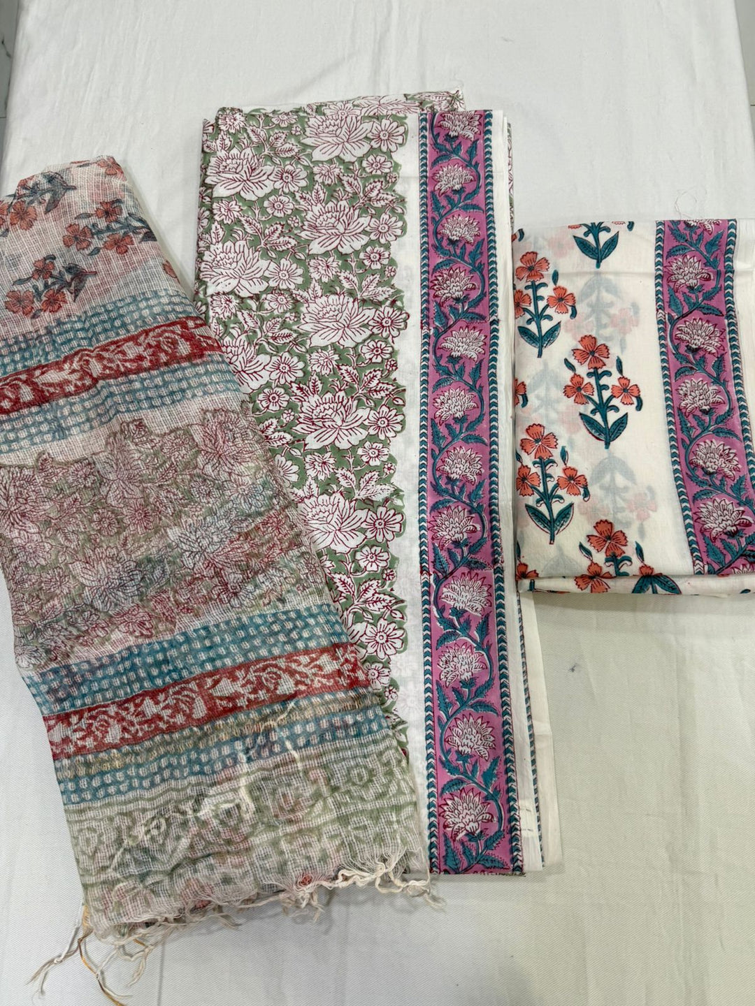 Handcrafted Jaipuri block print cotton suit