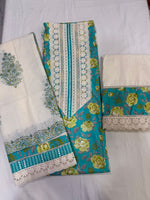 Load image into Gallery viewer, Pure cotton elegance with a vibrant floral touch
