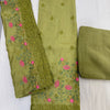 Elegant mul embroidered suit set in a soothing pastel tone