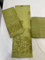 Load image into Gallery viewer, Elegant mul embroidered suit set in a soothing pastel tone
