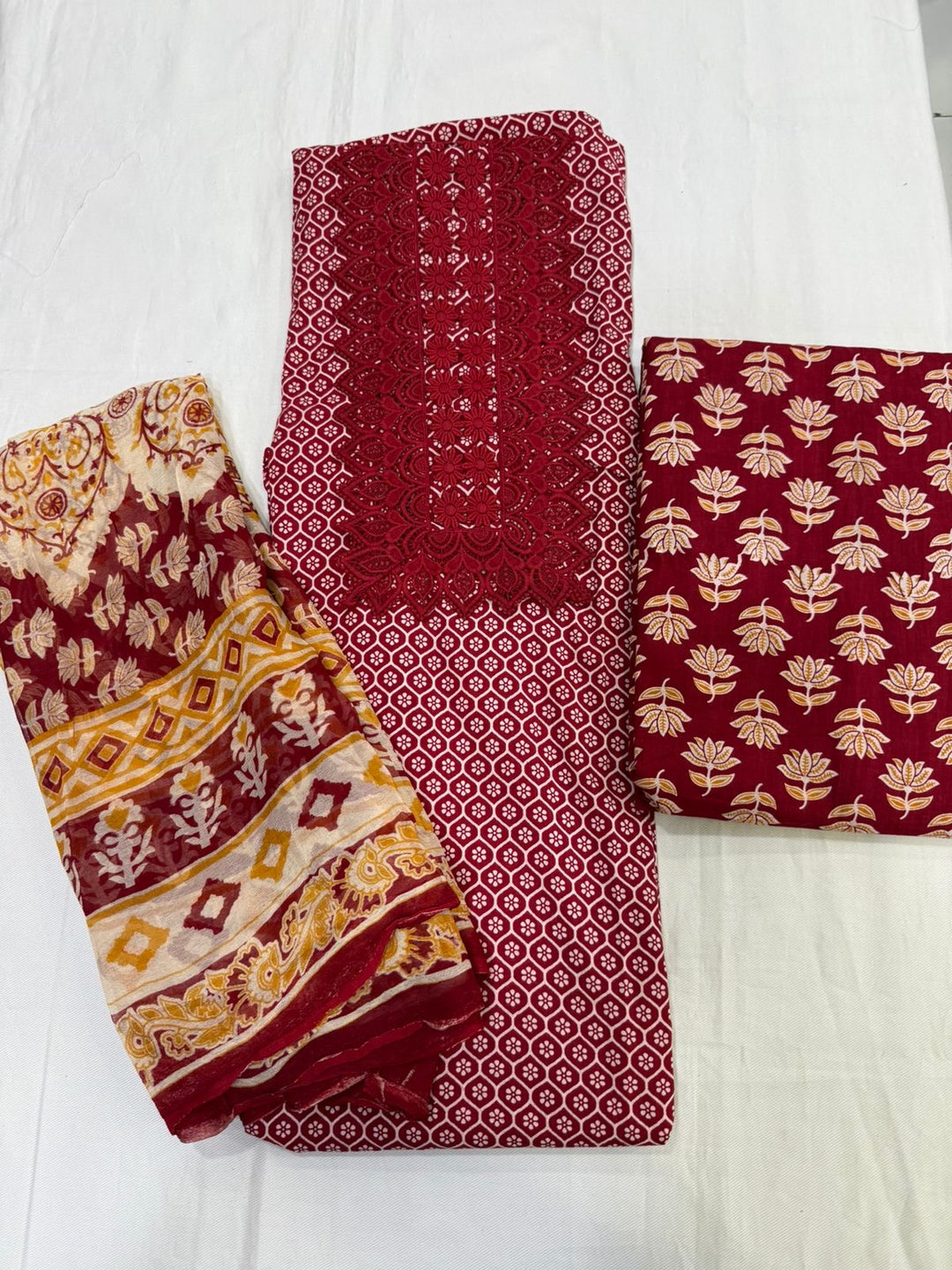 Elegant pure cotton suit set