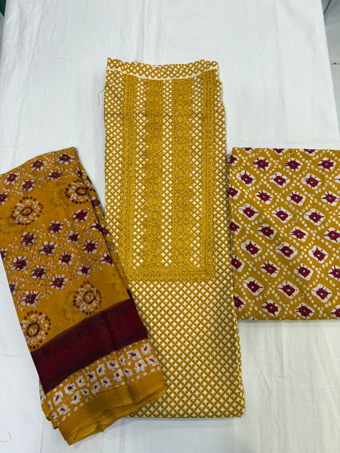 Elegant pure cotton suit set